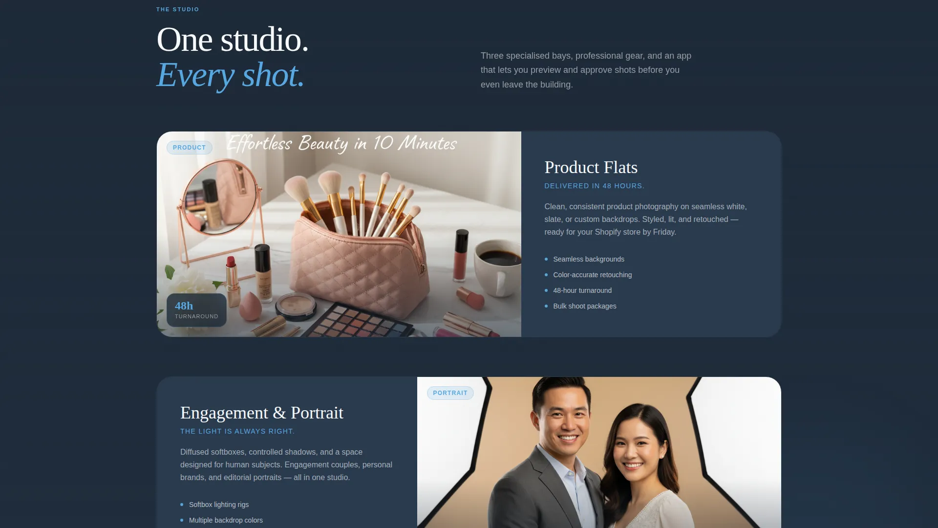Photography Studio Pre-Launch Coming Soon Website Template