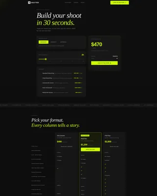 Downtown Commercial Photography Studio Estimator Website Template