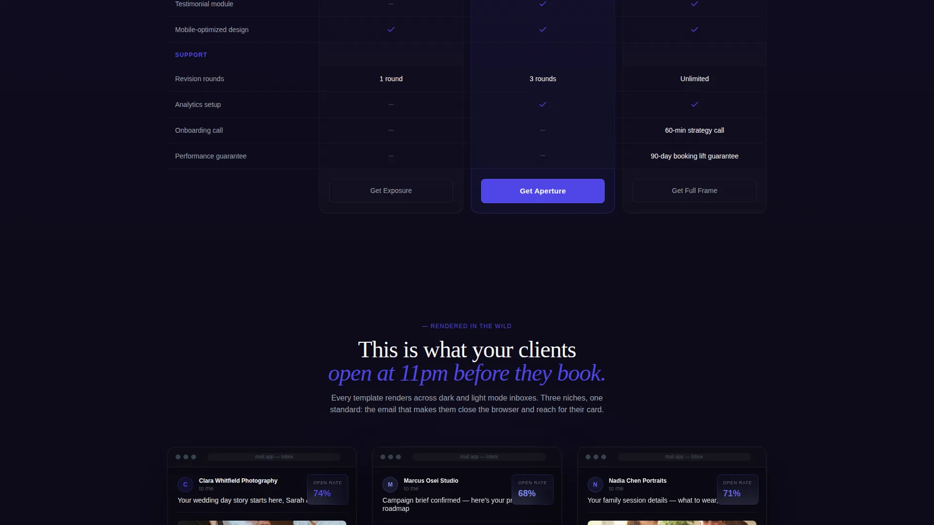 Actionable Wildlife Photography Landing Page Template