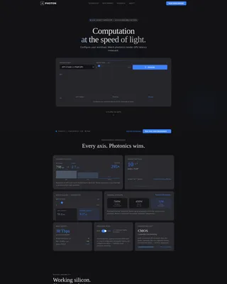 Photonic Computing Research Lab Landing Page Template
