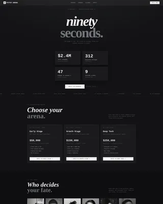 Startup Pitch Competition Landing Page Template