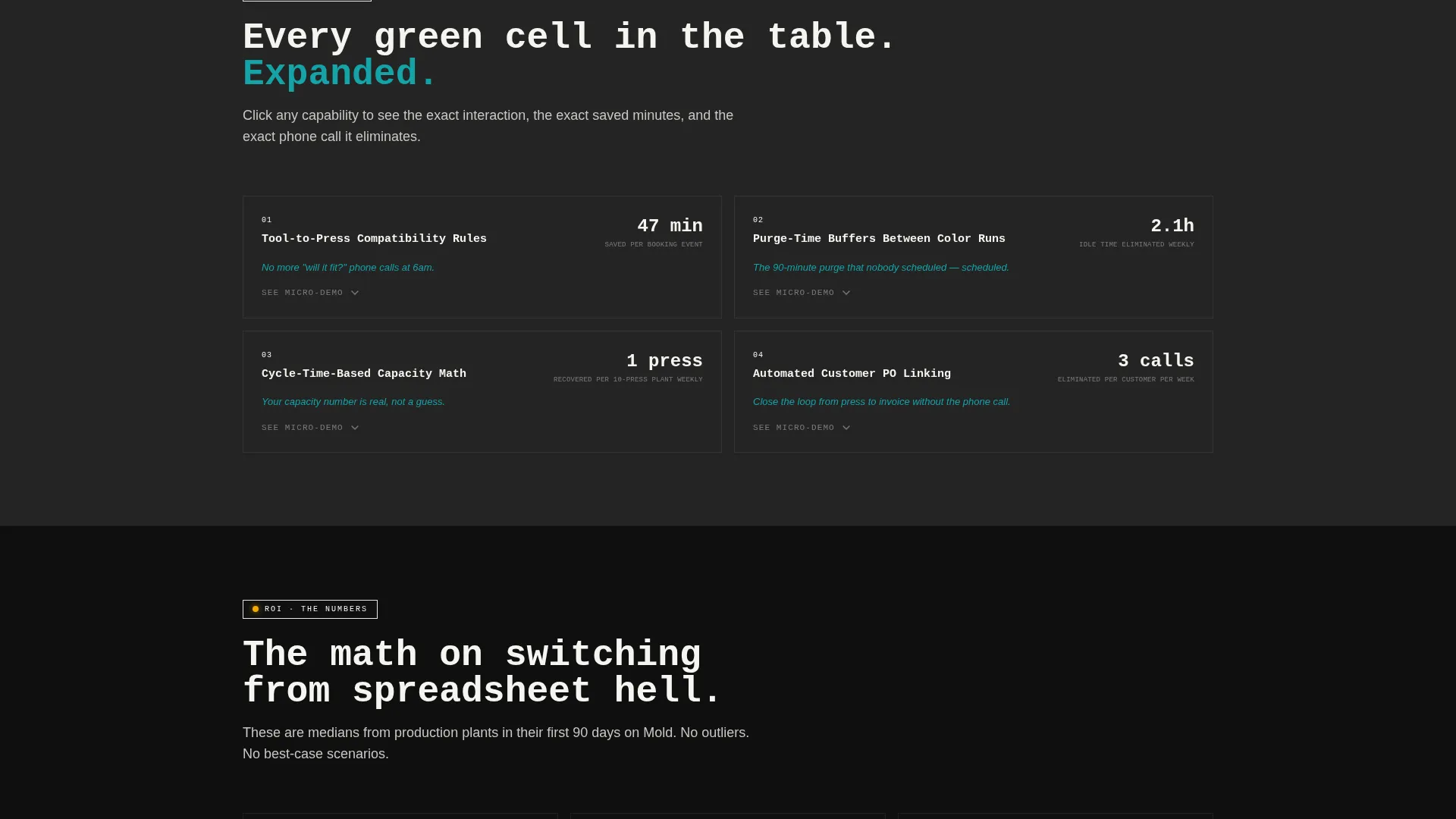 Plastics Scheduling Landing Page Template
