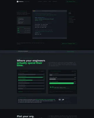 Platform Engineering Consulting Landing Page