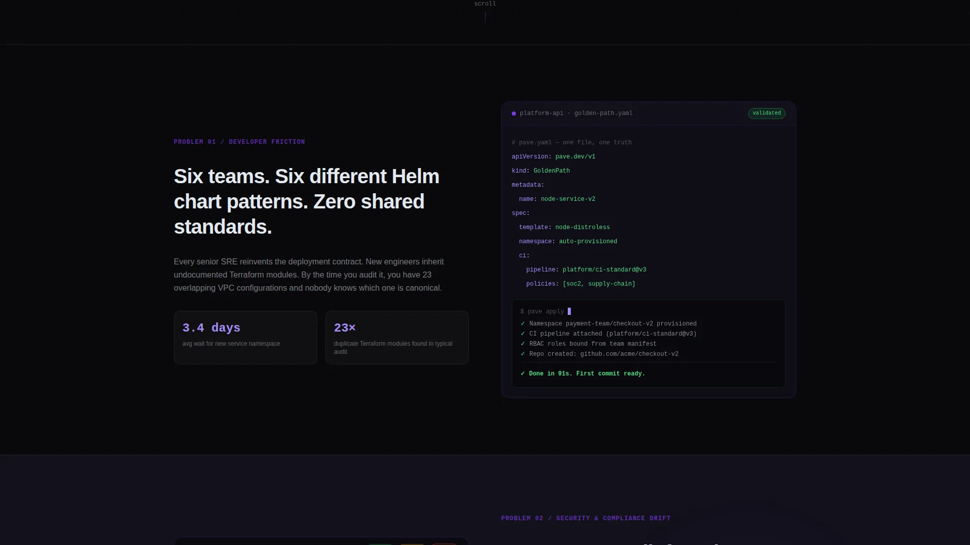 Platform Engineering Landing Page Template