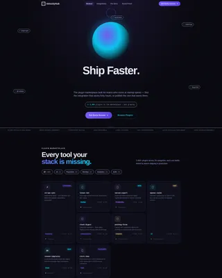 & Extension Marketplace Landing Page Template