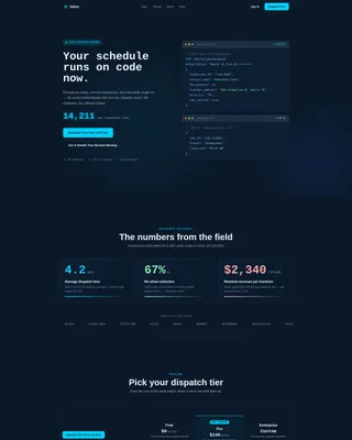 Plumbing Booking & Scheduling Landing Page Template