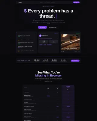 Plumbing Forum Landing Page Template | App Download