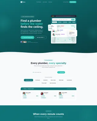 Plumbing Directory Landing Page Template