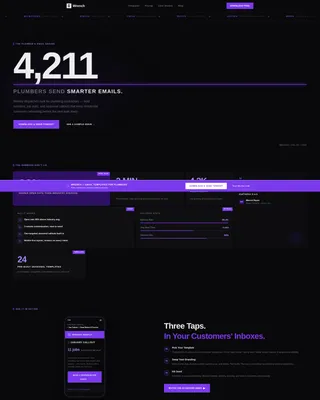 Bold Plumbing Email Newsletter Landing Page Template