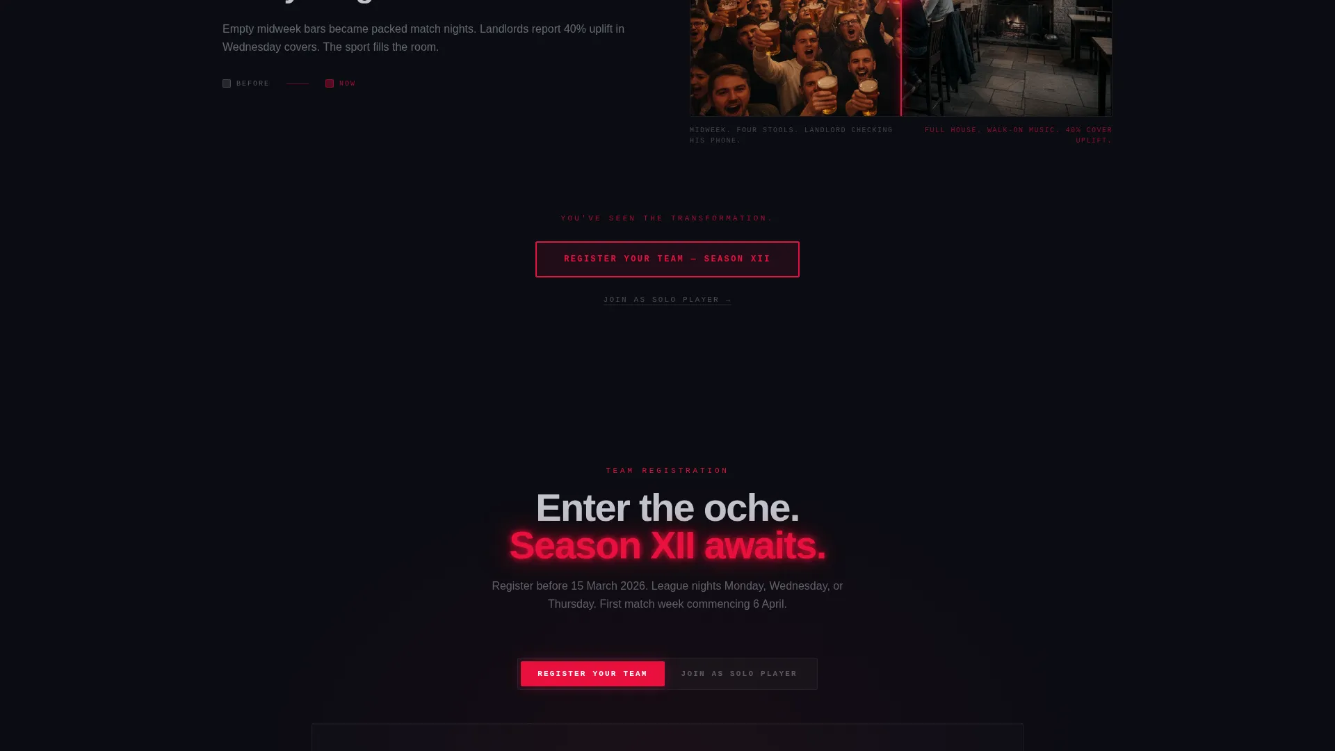 Darts Pre-Launch Website Template