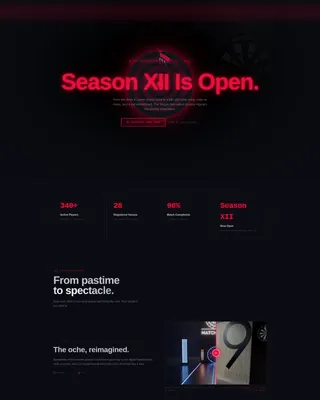 Darts Pre-Launch Website Template