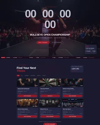 Darts Specialist Professional Website Template