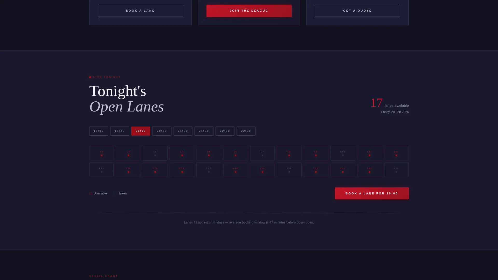 Darts Booking Website Template
