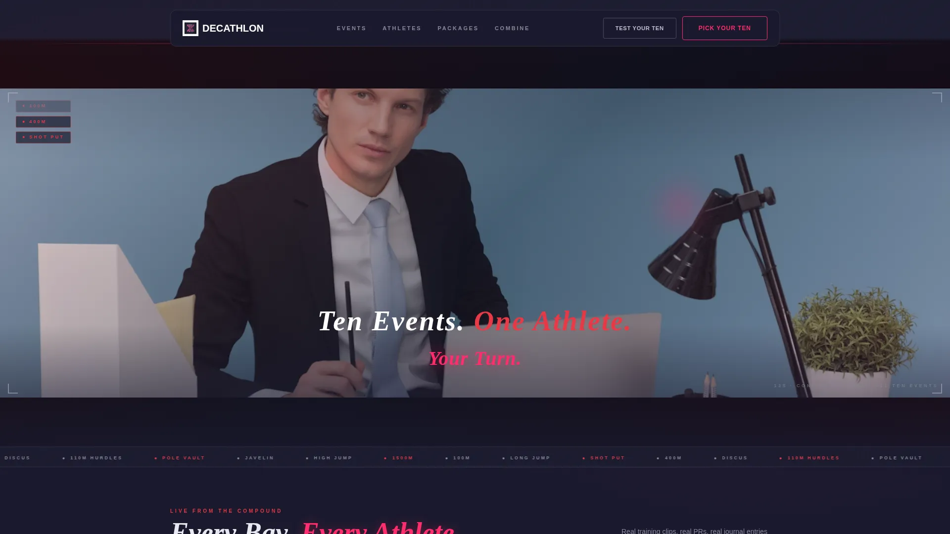 Decathlon Pricing Website Template