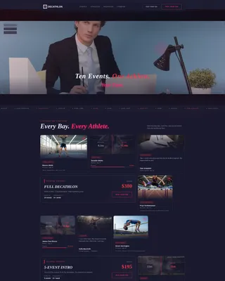Decathlon Pricing Website Template
