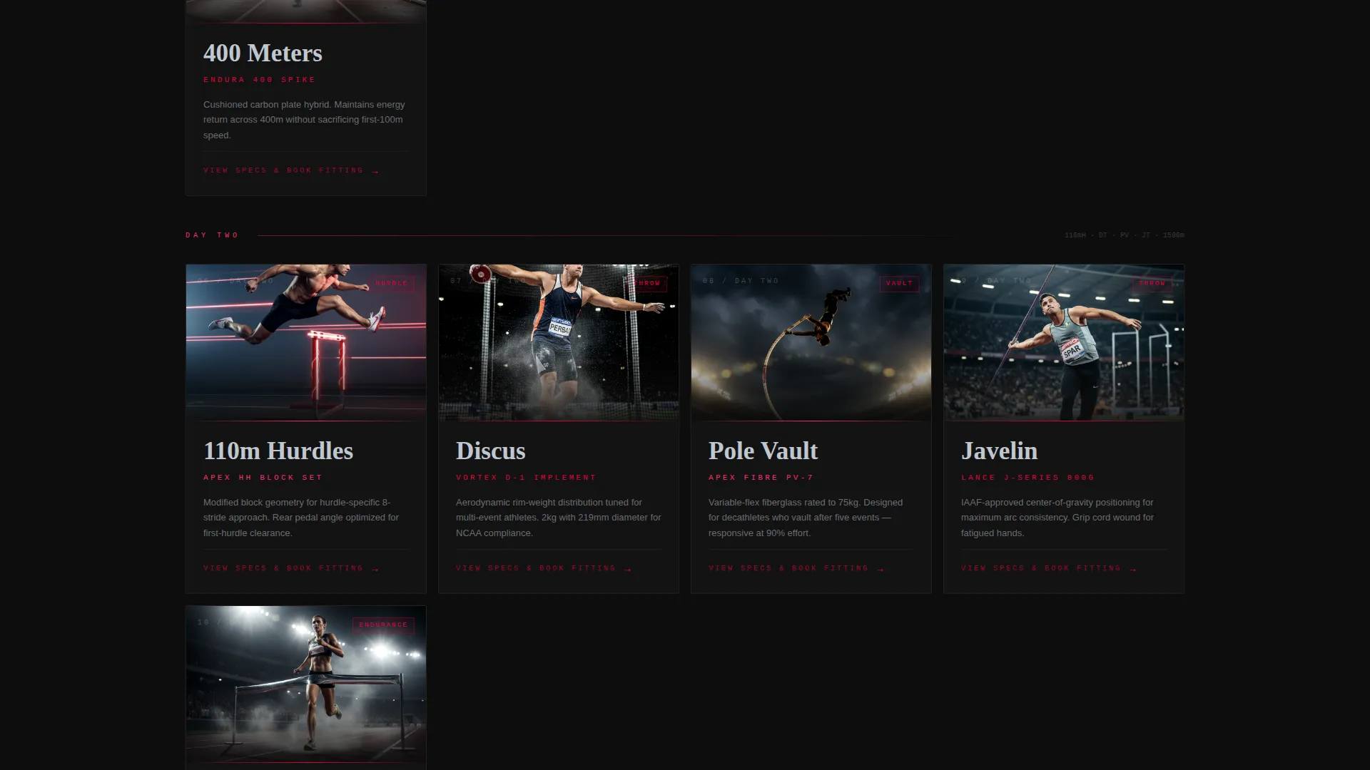 Decathlon Specialist Booking Website Template