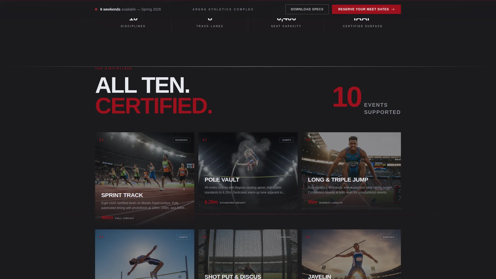 Decathlon Booking Website Template