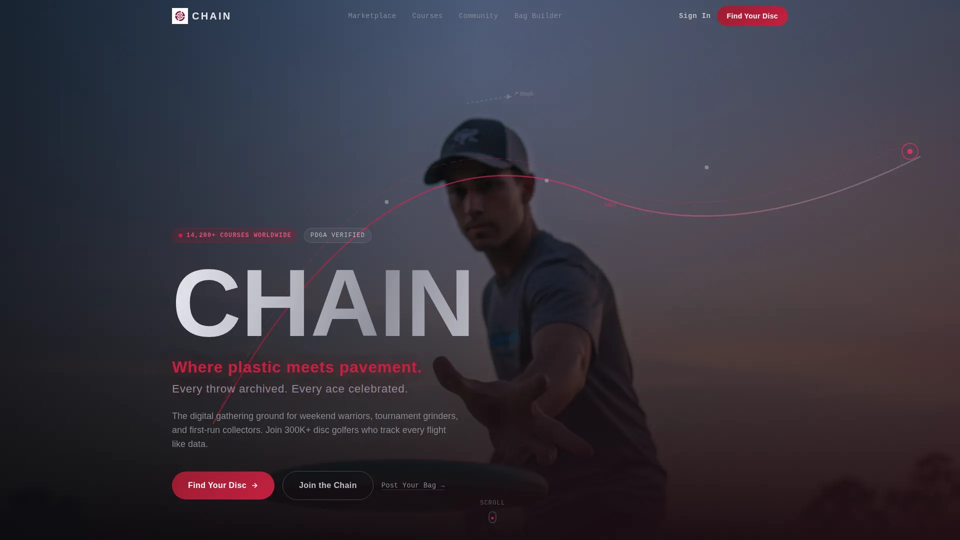 Disc Golf Professional Website Template