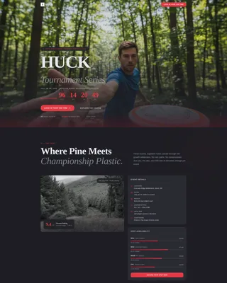 Disc Golf Complete Professional Website Template