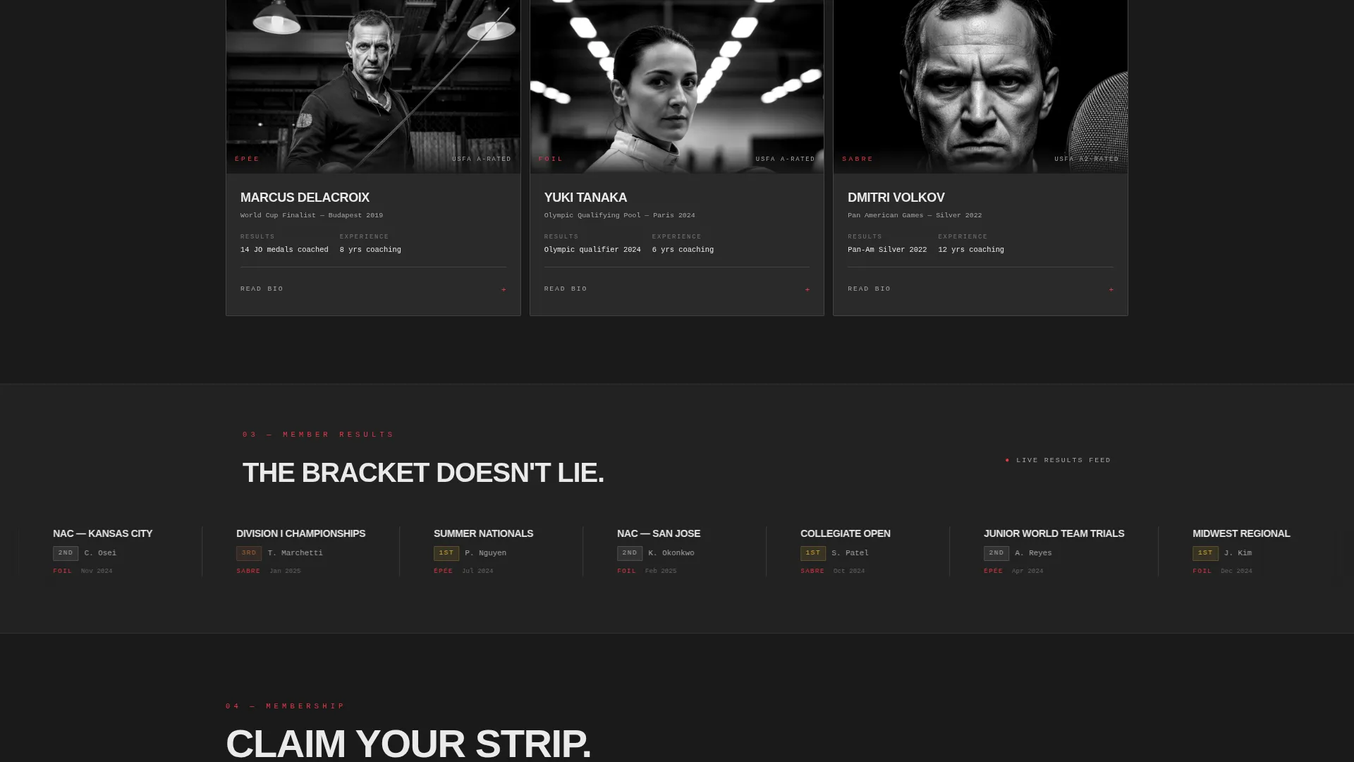 Fencing Booking Website Template
