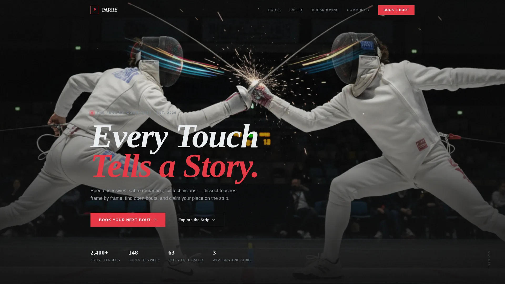 Precision Competitive Fencing Landing Page Template