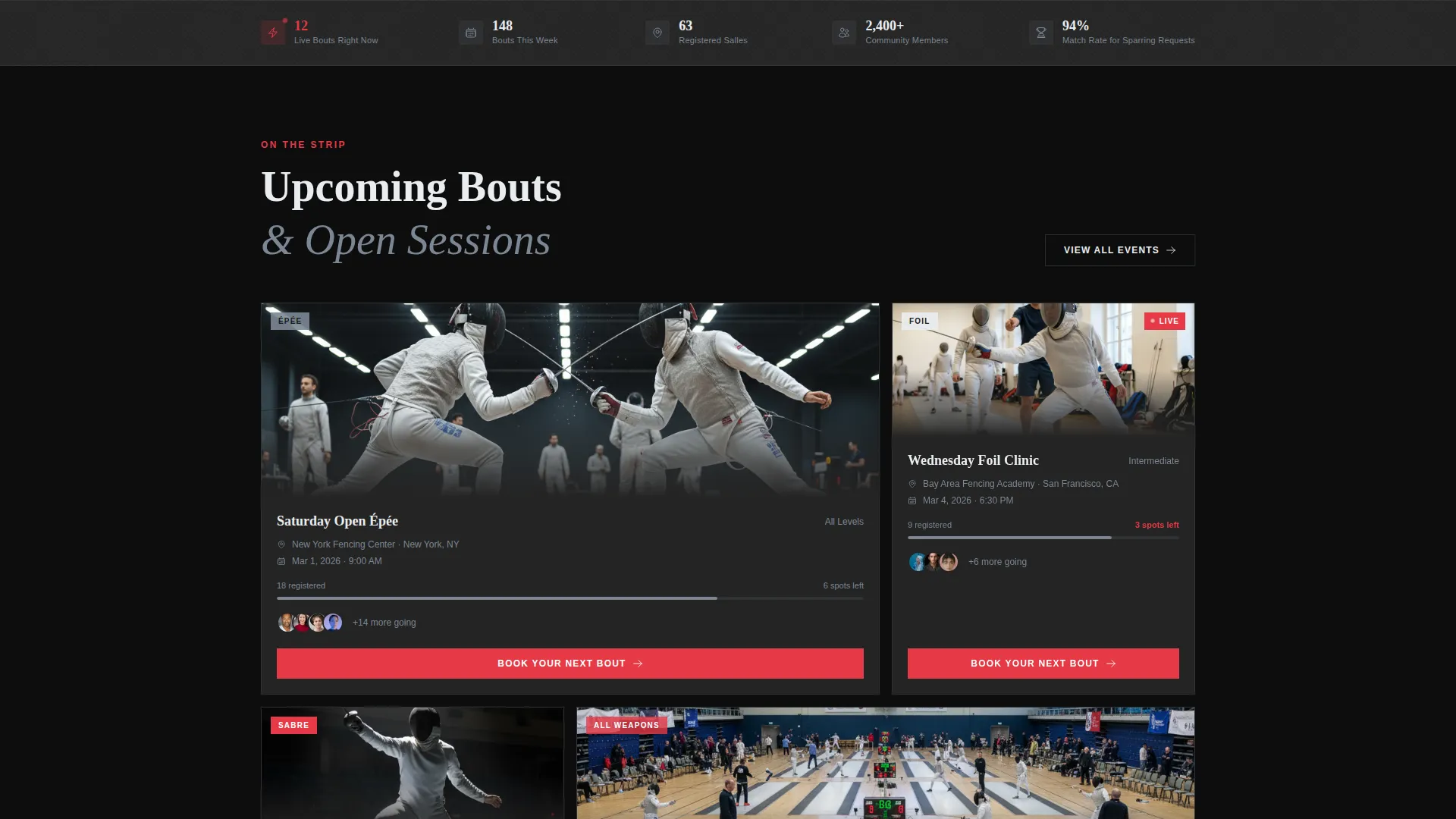 Precision Competitive Fencing Landing Page Template