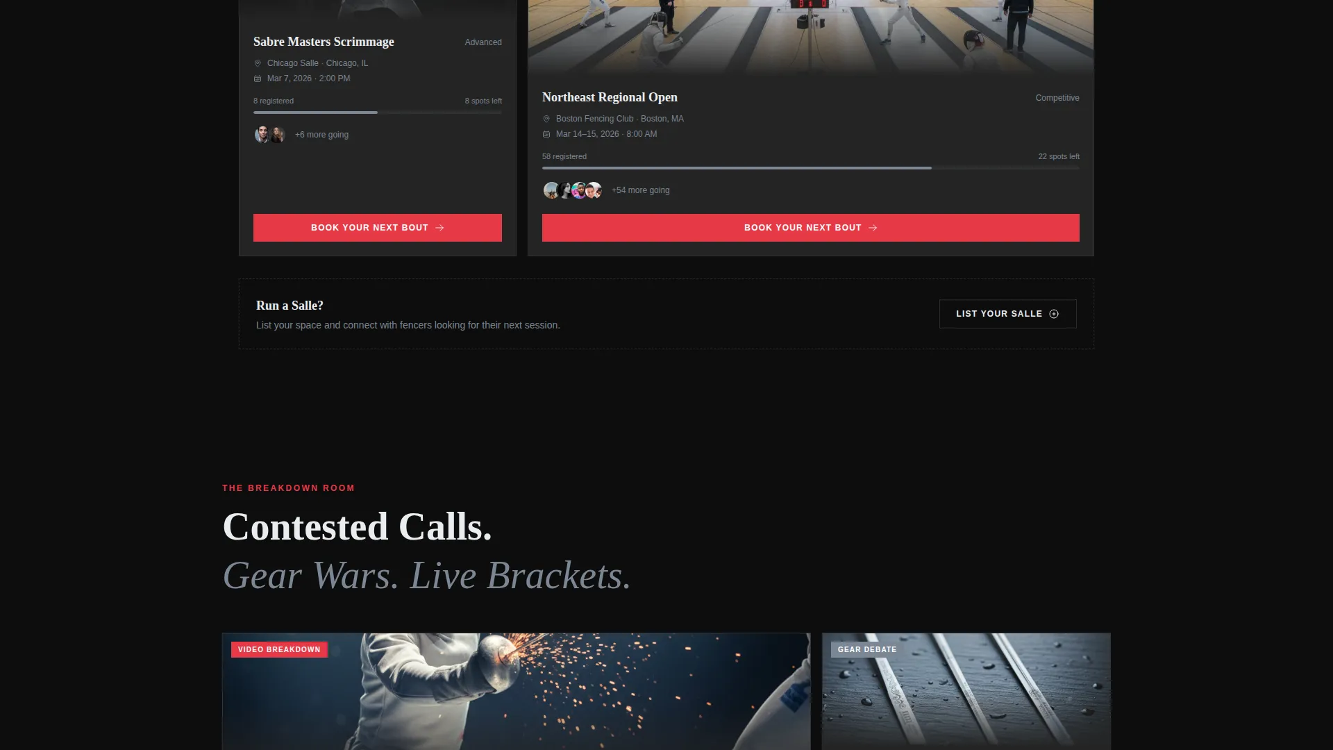 Precision Competitive Fencing Landing Page Template
