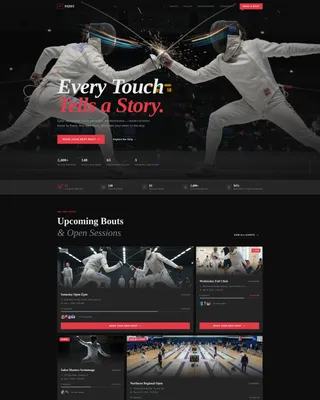 Precision Competitive Fencing Landing Page Template