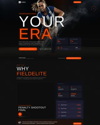 Field Hockey Leagues Booking Website Template