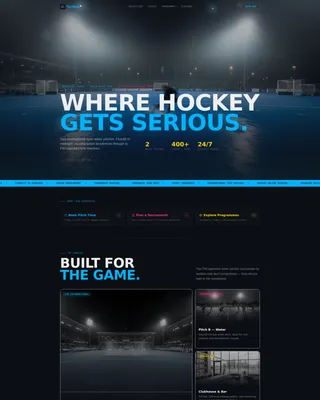 Field Hockey Specialist Booking Website Template