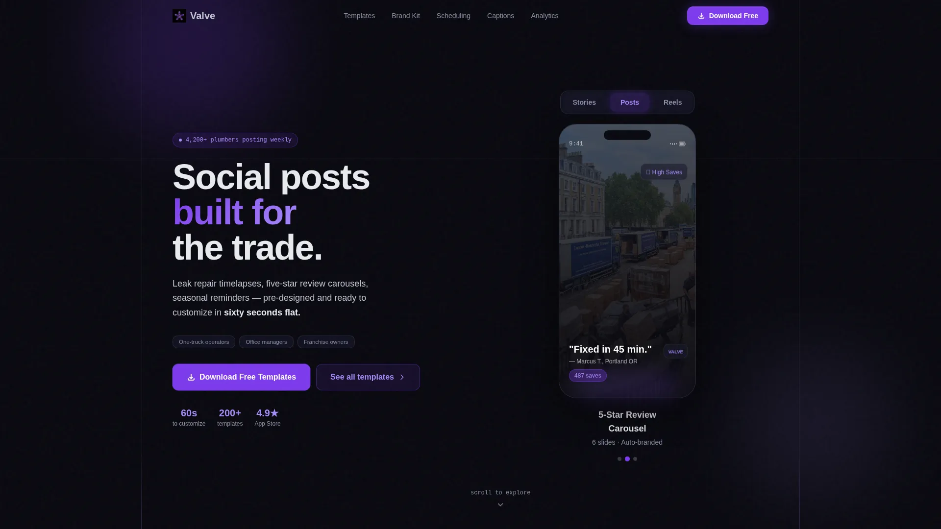 Expert Plumbing Contractor Landing Page Template