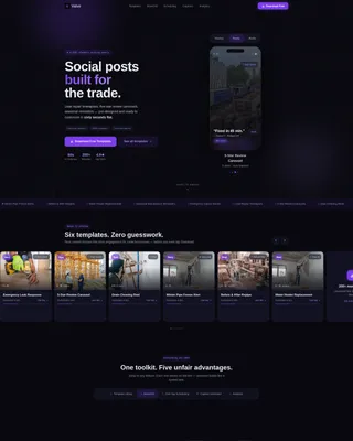 Expert Plumbing Contractor Landing Page Template