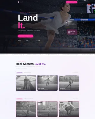 Figure Skating Pricing & Packages Website Template