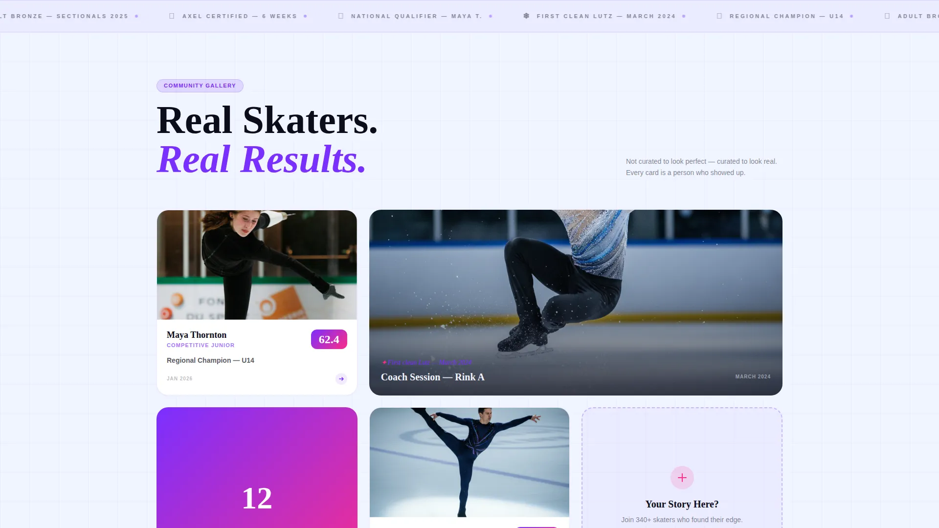 Figure Skating Booking Website Template