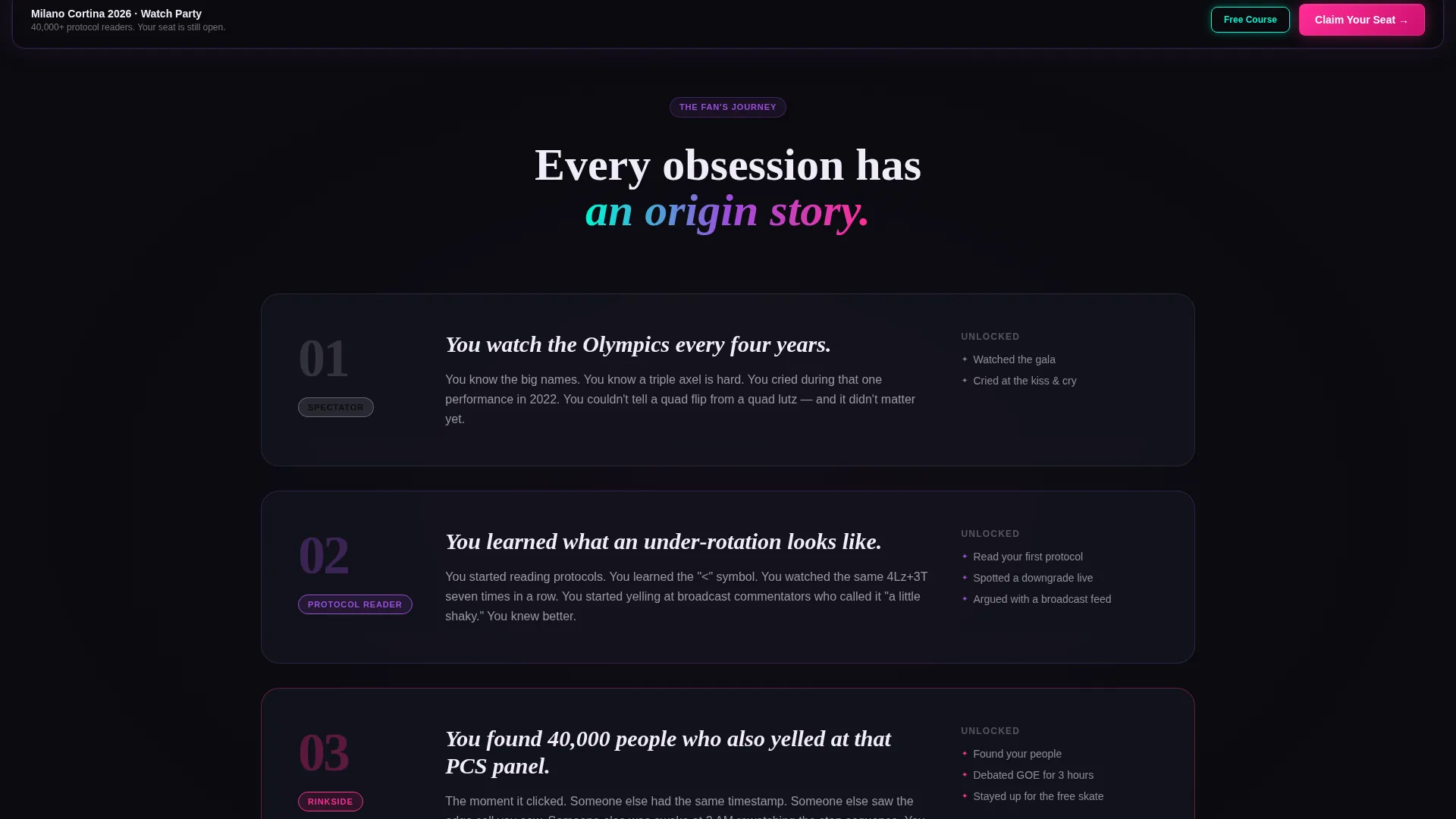 Specialist Figure Skating Professional Website Template