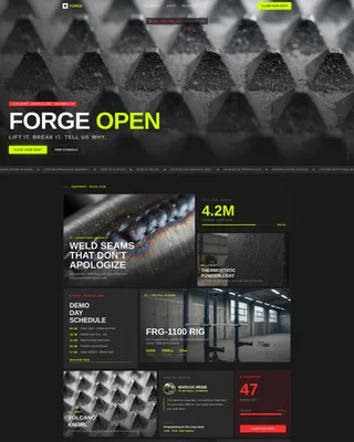 Sports Equipment Brand Professional Website Template