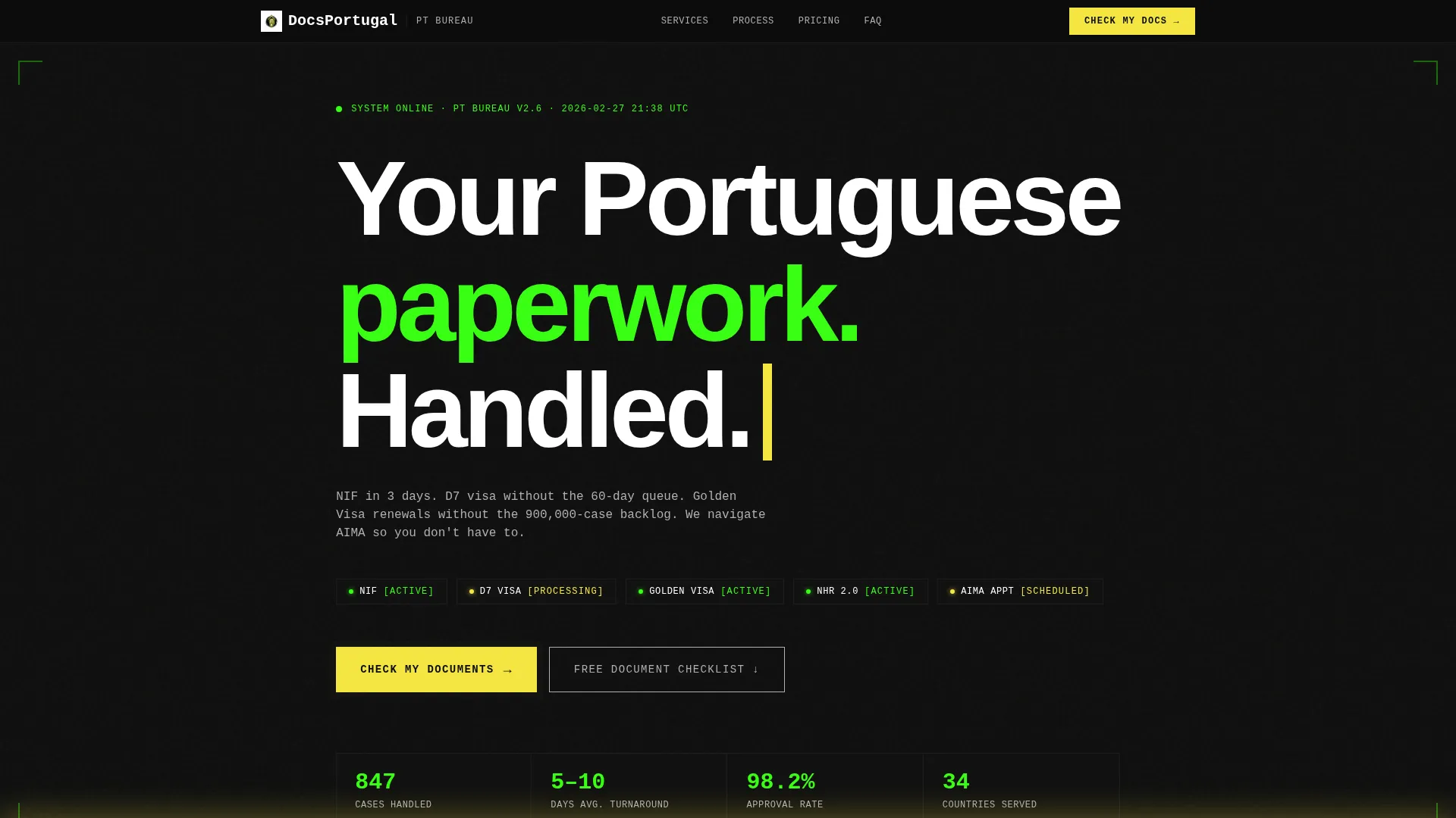 Brutalist Documentation Landing Page Template