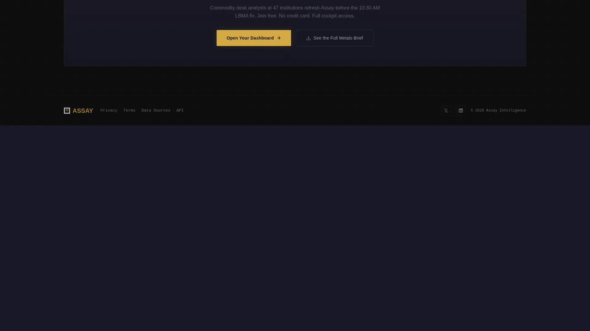 Precious Metals Vertical SaaS Pricing Website Template