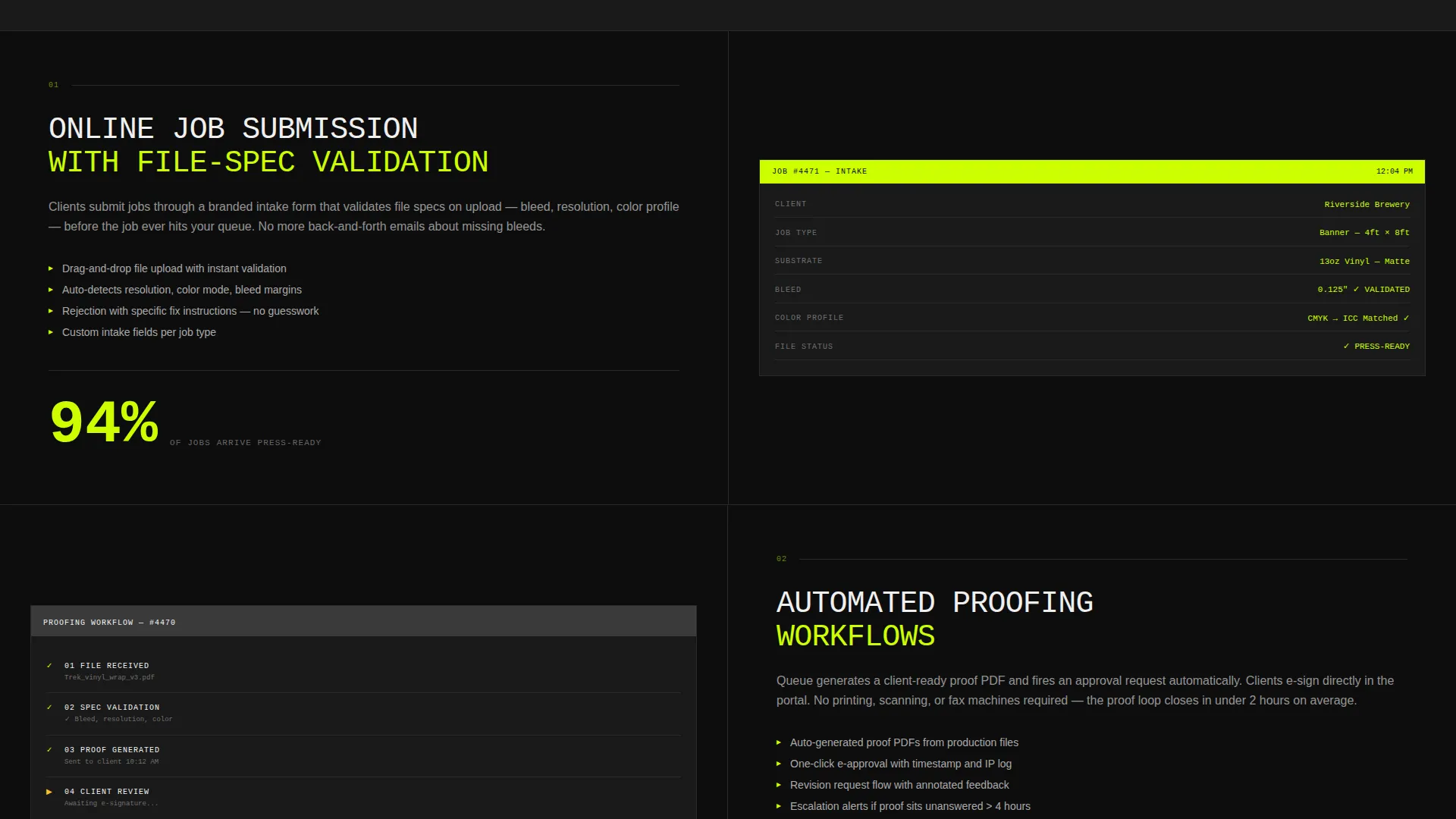 Printing Digital Presence Appointment Booking Website Template