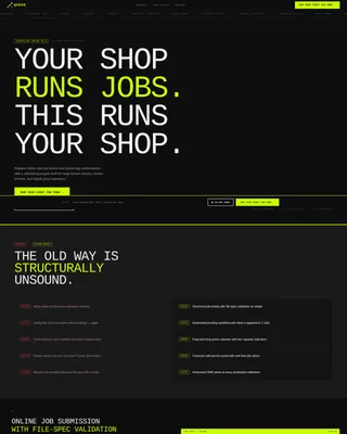 Printing Digital Presence Appointment Booking Website Template