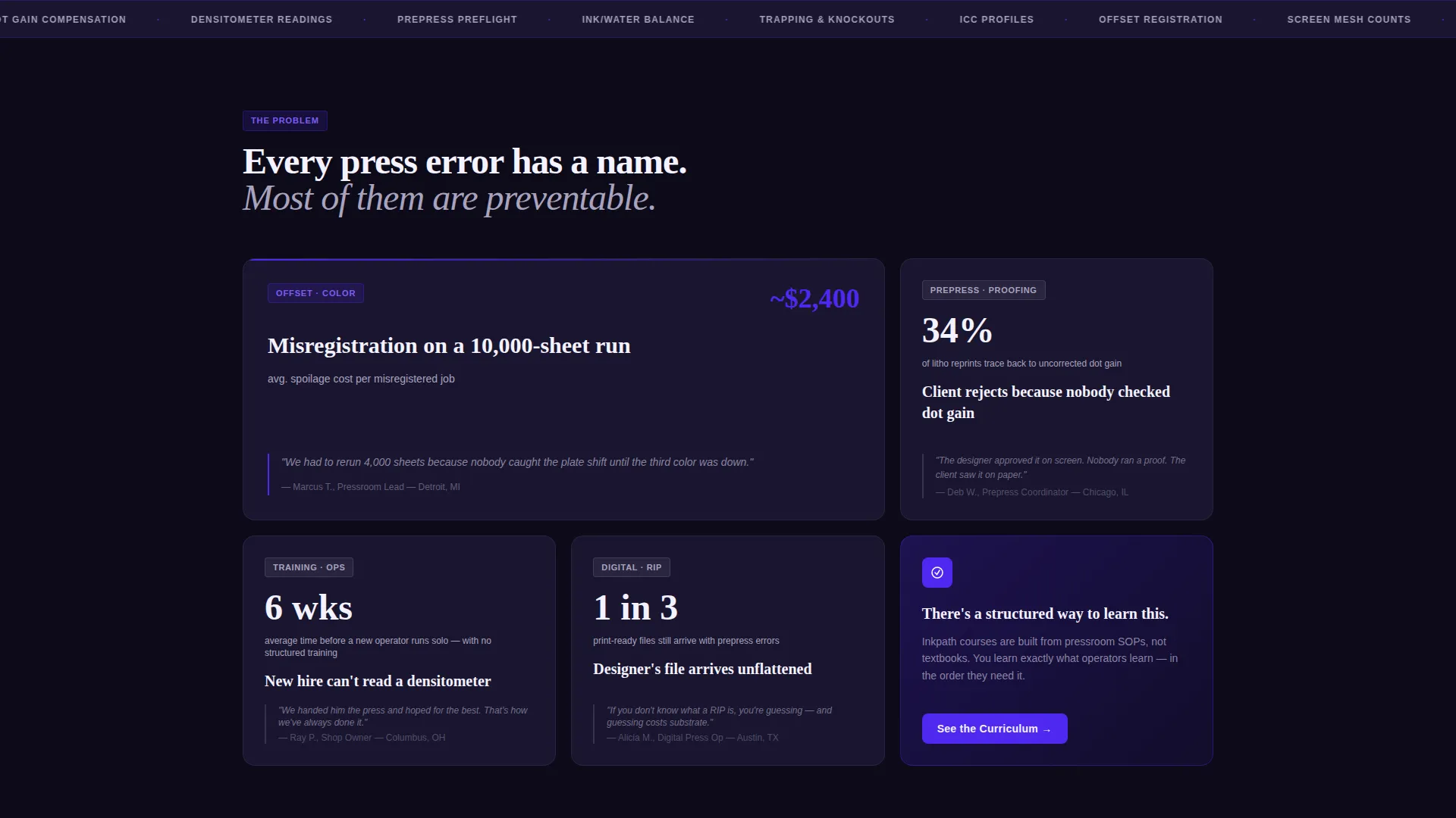 Printing Digital Presence Professional Website Template
