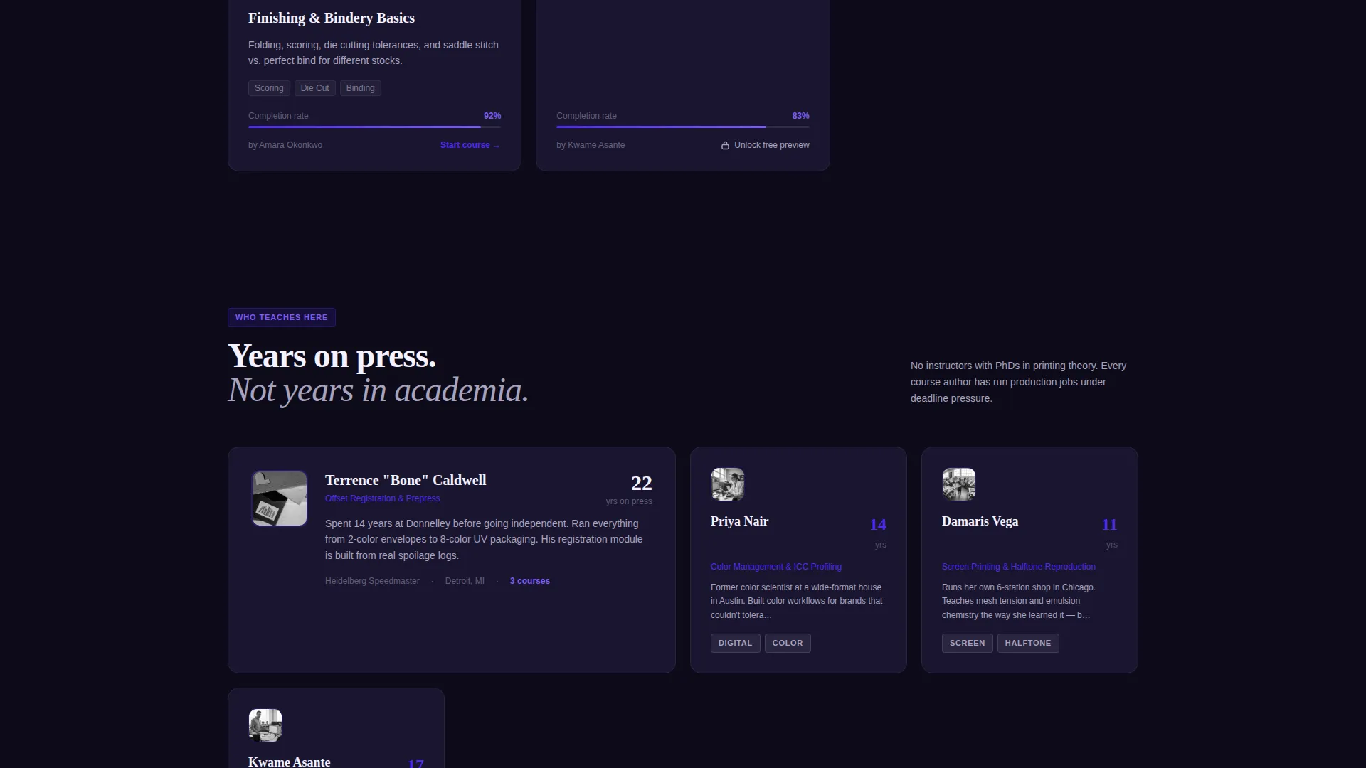 Printing Digital Presence Professional Website Template