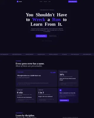 Printing Digital Presence Professional Website Template