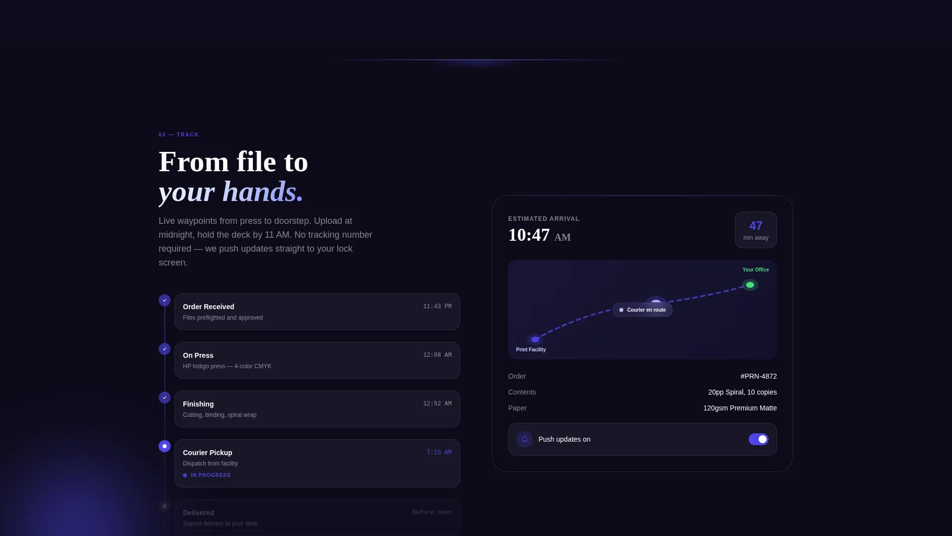 Printing Digital Presence Cost Estimator Website Template