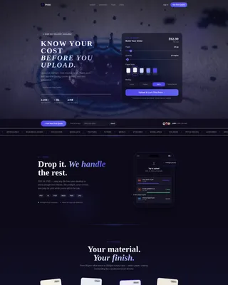 Printing Digital Presence Cost Estimator Website Template