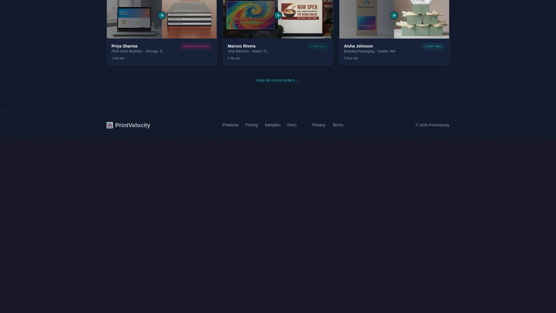 Printing Digital Presence Comparison Website Template