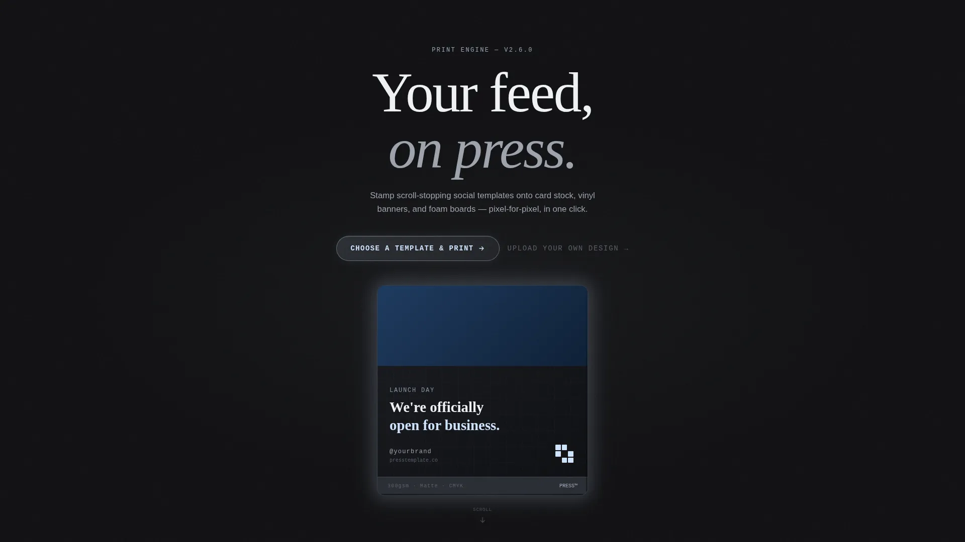 Specialist Printing Digital Presence Professional Website Template