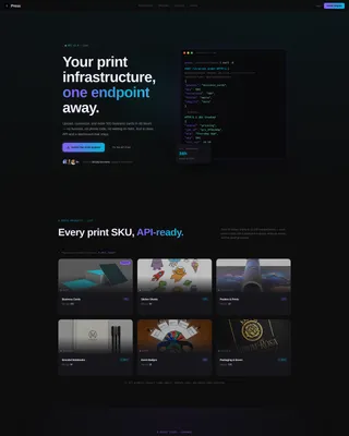 Printing Digital Presence Pricing & Packages Website Template
