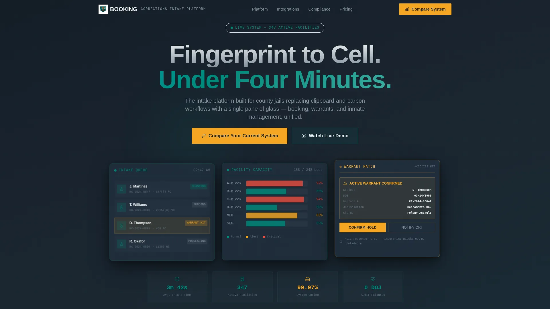 Powerful Corrections Landing Page Template