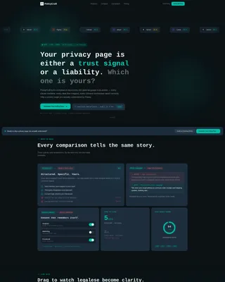 Policy & Legal Documentation Privacy Policy Website Template